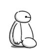 Стикер 8 ❤️ Видеоанимированный набор эмоджи с Бэймаксом [Baymax]