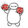 Стикер 30 ❤️ Видеоанимированный набор эмоджи с Бэймаксом [Baymax]