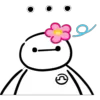 Стикер 44 ❤️ Видеоанимированный набор эмоджи с Бэймаксом [Baymax]