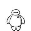 Стикер 6 ❤️ Видеоанимированный набор эмоджи с Бэймаксом [Baymax]