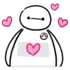 Стикер 50 ❤️ Видеоанимированный набор эмоджи с Бэймаксом [Baymax]