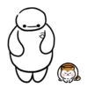 Стикер 28 ❤️ Видеоанимированный набор эмоджи с Бэймаксом [Baymax]