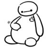Стикер 25 ❤️ Видеоанимированный набор эмоджи с Бэймаксом [Baymax]