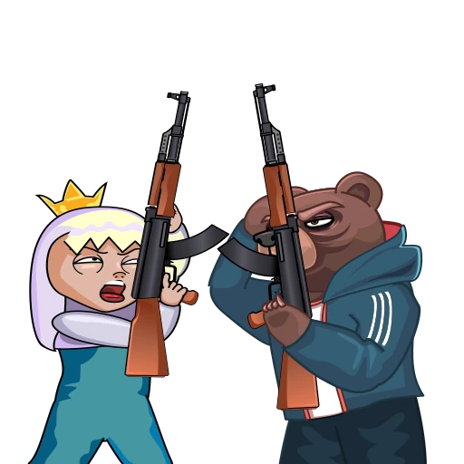 🔫 Стикер «BORIS» для Telegram