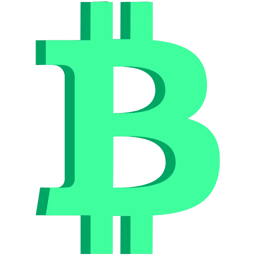 Стикер 5 3D Bitcoin