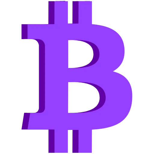 Стикер 8 3D Bitcoin