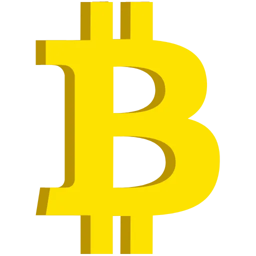 Стикер 3 3D Bitcoin