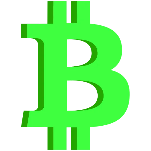 Стикер 4 3D Bitcoin