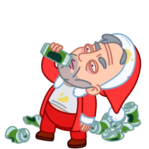 Стикер 19 Bad Santa