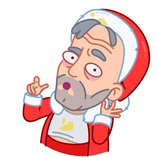 Стикер 6 Bad Santa