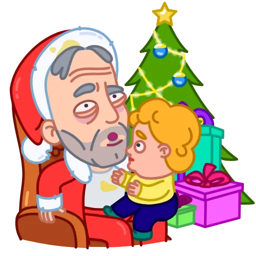 Стикер 7 Bad Santa