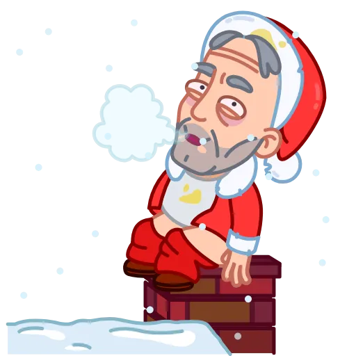 Стикер 18 Bad Santa