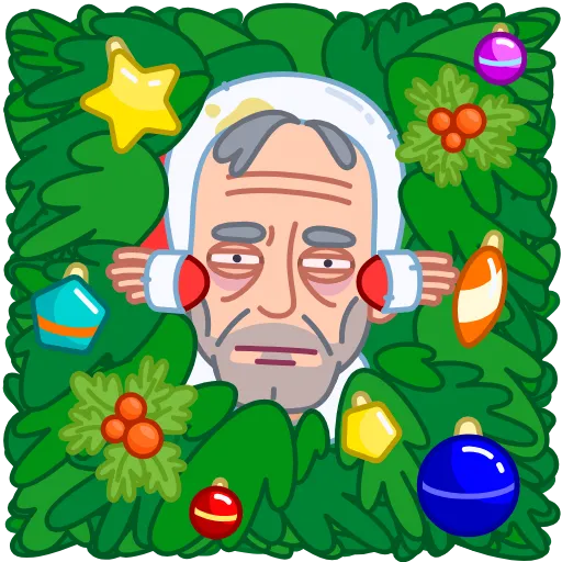 Стикер 20 Bad Santa