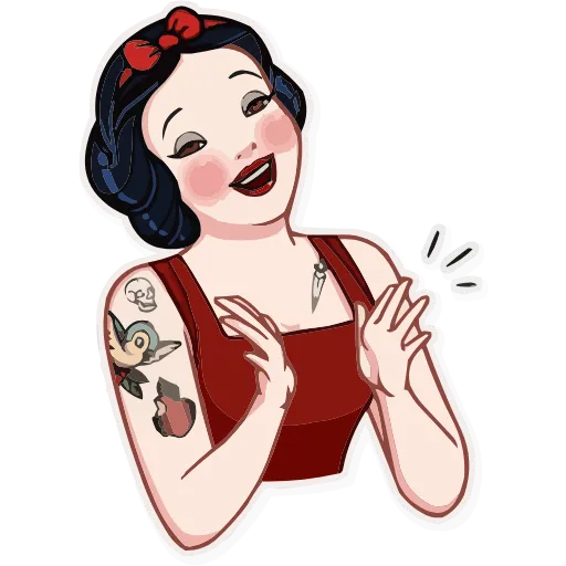 Стикер 47 Badass Disney HD