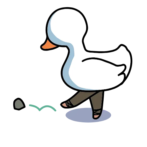 Стикер 24 🦢 Набор эмоджи с белым лебедем в HD качестве