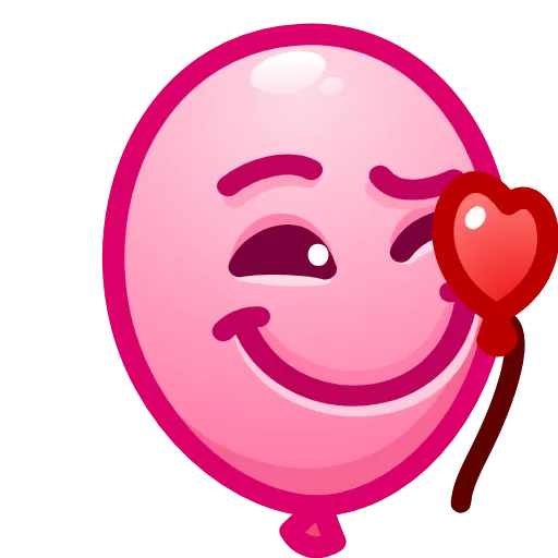 Стикер 5 Balloon Emoji