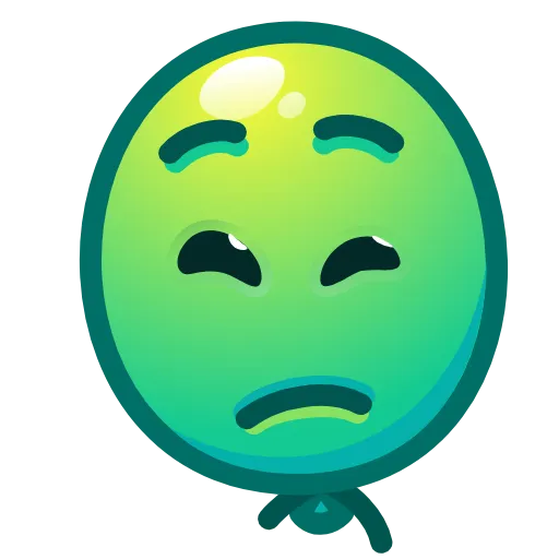 Стикер 38 Balloon Emoji