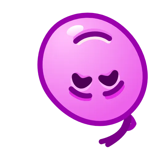 Стикер 4 Balloon Emoji