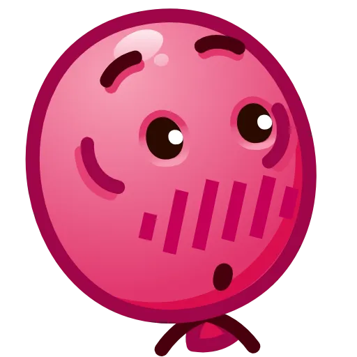Стикер 16 Balloon Emoji