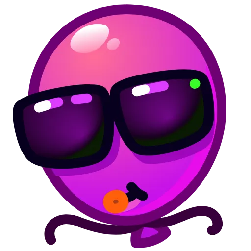 Стикер 9 Balloon Emoji