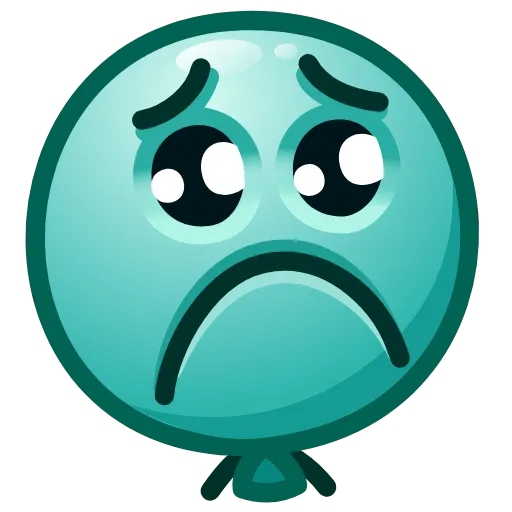Стикер 50 Balloon Emoji