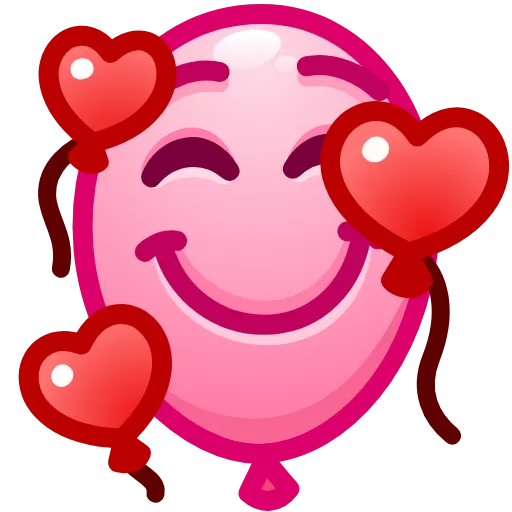 Стикер 5 Balloon Emoji