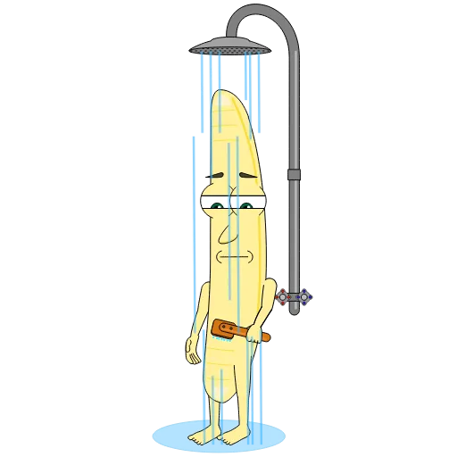🚿 Стикер «Бананчик» для Telegram