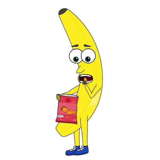 🍟 Стикер «Бананчик» для Telegram