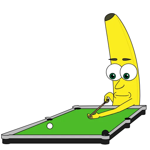 🎱 Стикер «Бананчик» для Telegram