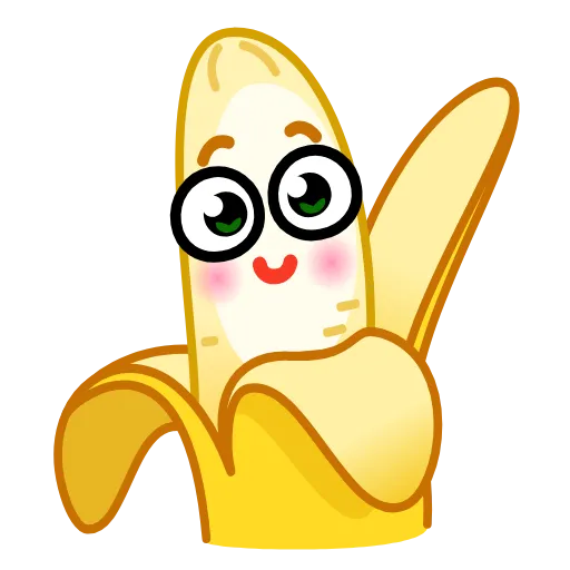 Стикер 5 ✈ Banana - банан