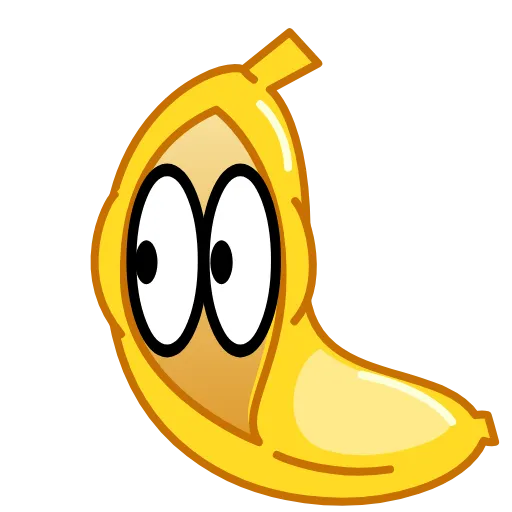 Стикер 15 ✈ Banana - банан