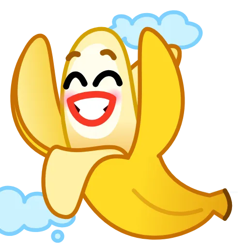 Стикер 21 ✈ Banana - банан