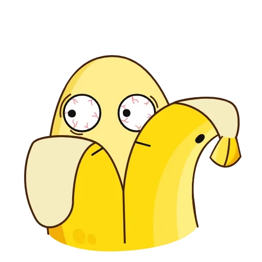 Стикер 10 👍 Bananas - бананчик