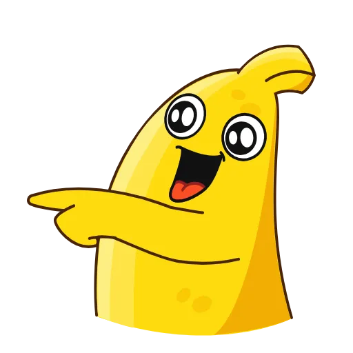 Стикер 12 👍 Bananas - бананчик