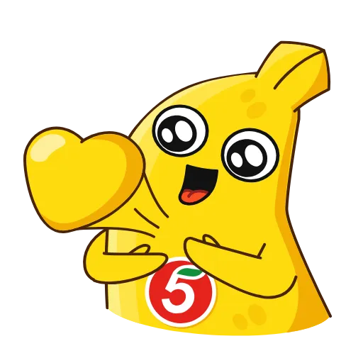 Стикер 15 👍 Bananas - бананчик