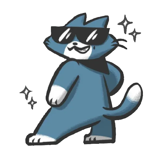 😎 Стикер «Bandit the cat» для Telegram