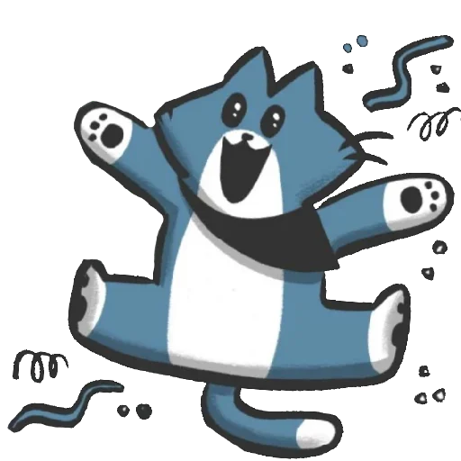 🥳 Стикер «Bandit the cat» для Telegram