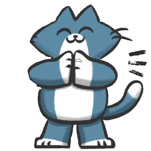 🙏 Стикер «Bandit the cat» для Telegram
