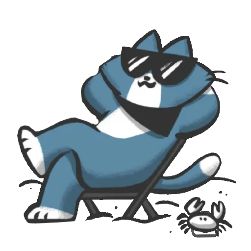 😎 Стикер «Bandit the cat» для Telegram