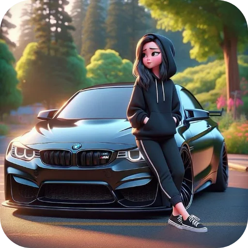 🚗 Стикер «Бандитка» для Telegram