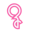 👛 Эмодзи «Барби - кириллический шрифт из фильма» для Telegram