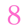 8️⃣ Эмодзи «Barbie - розовые буквы» для Telegram