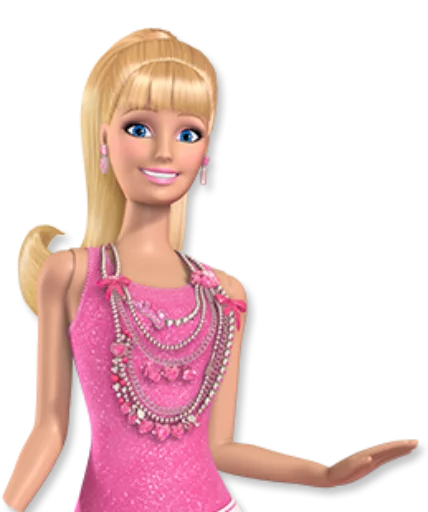 🤷 Стикер «?Barbie drawings?» для Telegram