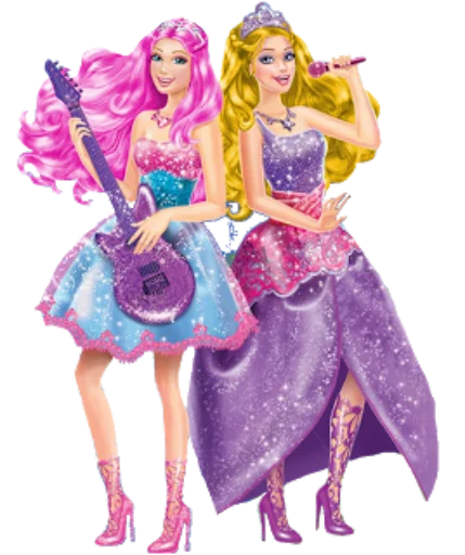 🎸 Стикер «?Barbie drawings?» для Telegram
