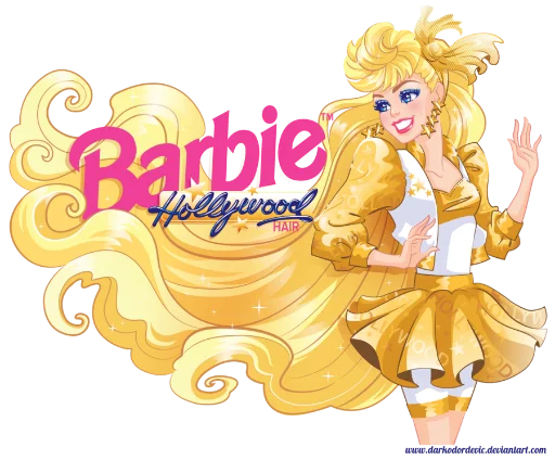 💃 Стикер «?Barbie drawings?» для Telegram