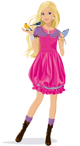 🐧 Стикер «?Barbie drawings?» для Telegram