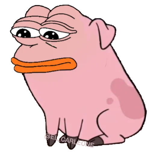 🐸 Стикер «Bare Pepe&;s» для Telegram