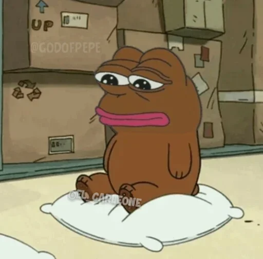 🐸 Стикер «Bare Pepe&;s» для Telegram