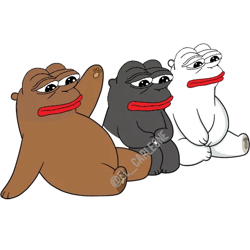 🐸 Стикер «Bare Pepe&;s» для Telegram