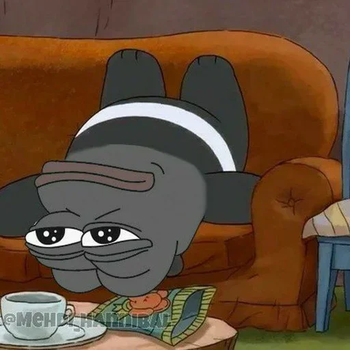 🐸 Стикер «Bare Pepe&;s» для Telegram